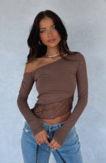 What You Did Long Sleeve Top Mocha