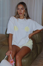 When Life Gives You Lemons Oversized Tee White