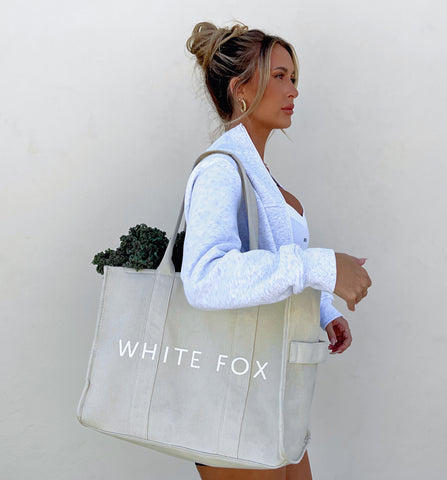 Jordan Tote Bag Black - White Fox Boutique Accessories - One Size - Shop with Afterpay