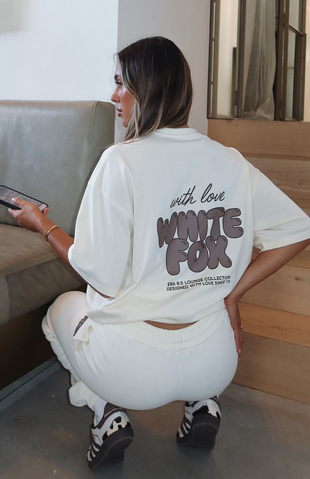 With Love Always Oversized Tee Cream | White Fox Boutique US