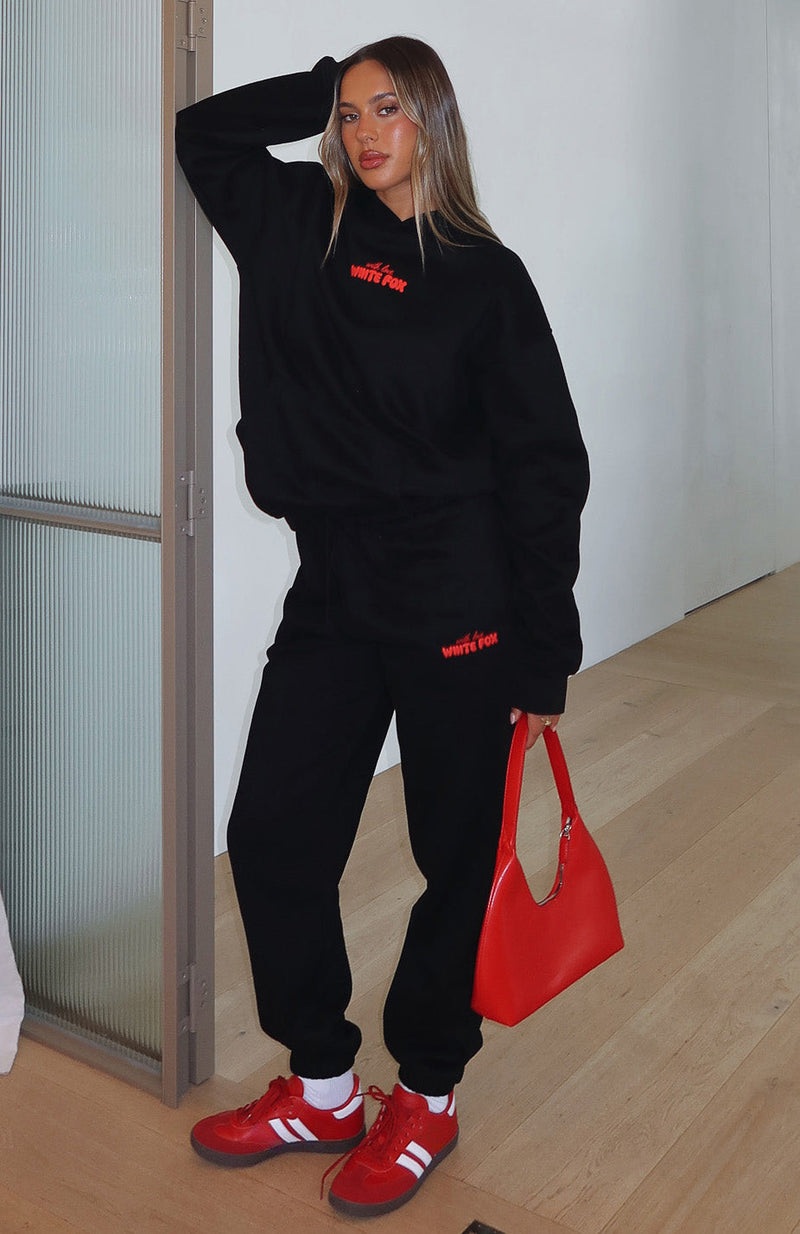 With Love In The Moment Sweatpants Black