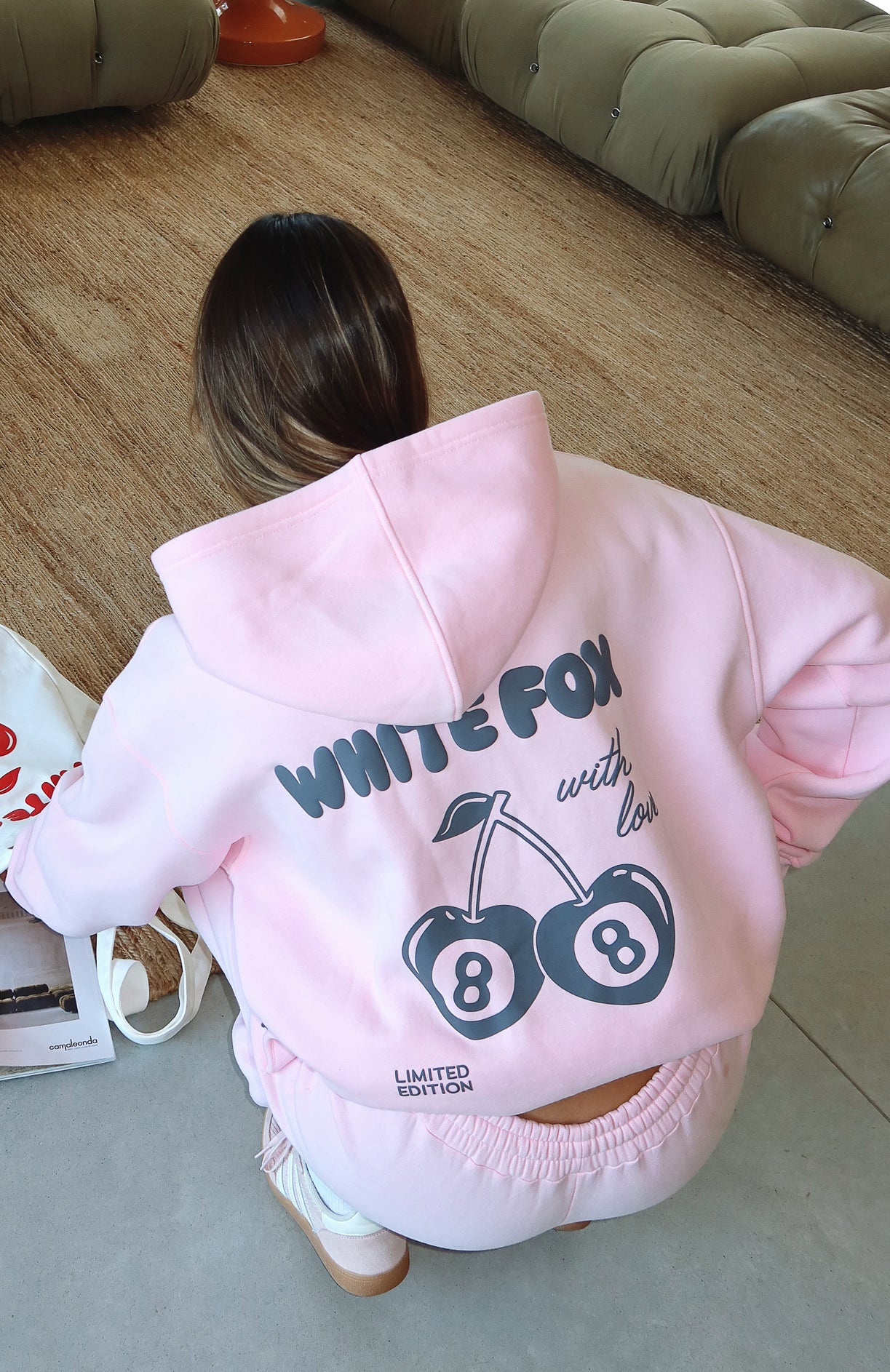 With Love In The Moment Oversized Hoodie Pink | White Fox Boutique US