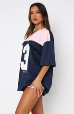 Don't Like To Lose Oversized Jersey Navy