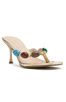 Nina Mules Metallic Gold