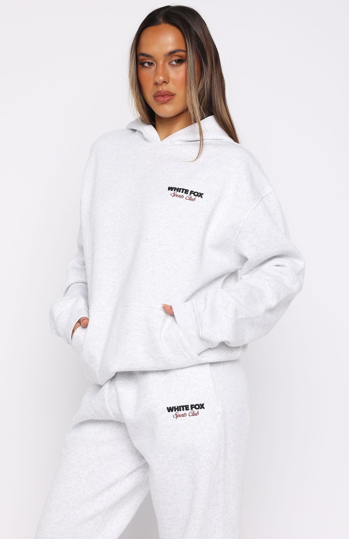Club 14 Izzy Oversized Hoodie Grey Marle | White Fox Boutique US