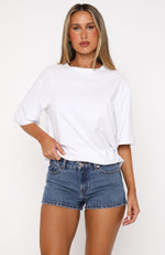 Softly Spoken Denim Shorts Mid Blue