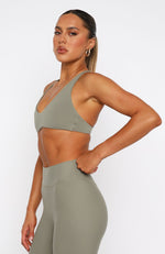 Energize Me Sports Bra Olive