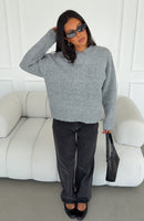 Adelaide Knit Sweater Grey Marle