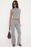 Almost Love Knit Pants Grey