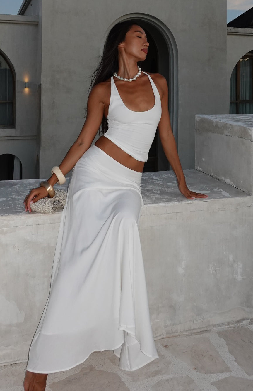 Sunbliss Halter Top White | White Fox Boutique US