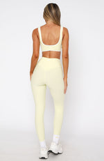 Go Getter High Waisted Leggings Lemon