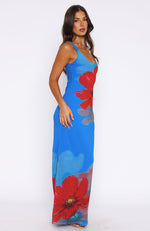 No One's Watching Maxi Dress Sapphire Bloom