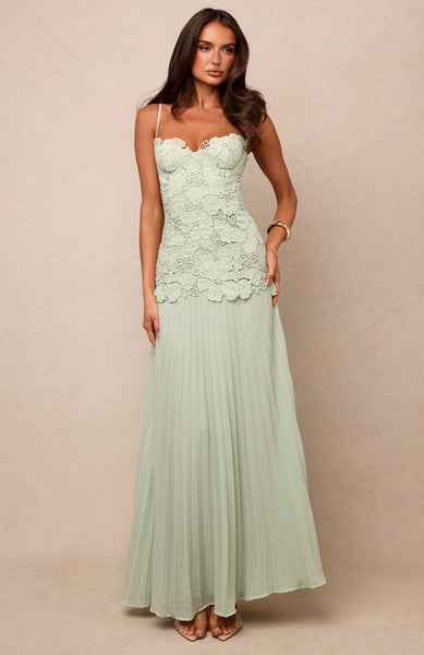 Borrowed Heart Maxi Dress Mint