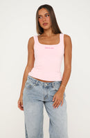 Breaking My Heart Tank Top Pink