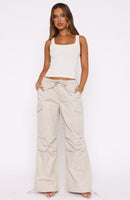 Commodity Parachute Pants Stone