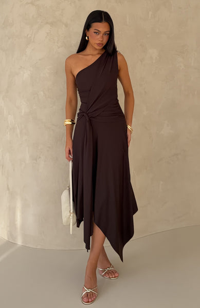 Drifting Away Maxi Dress Chocolate | White Fox Boutique US