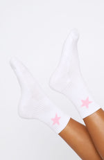 From The Archives Socks White/Pink