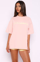 Tropic Rush Oversized Tee Pink