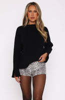 Not Like Us Knit Sweater Black