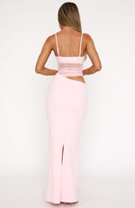 Call Me Up Maxi Dress Baby Pink