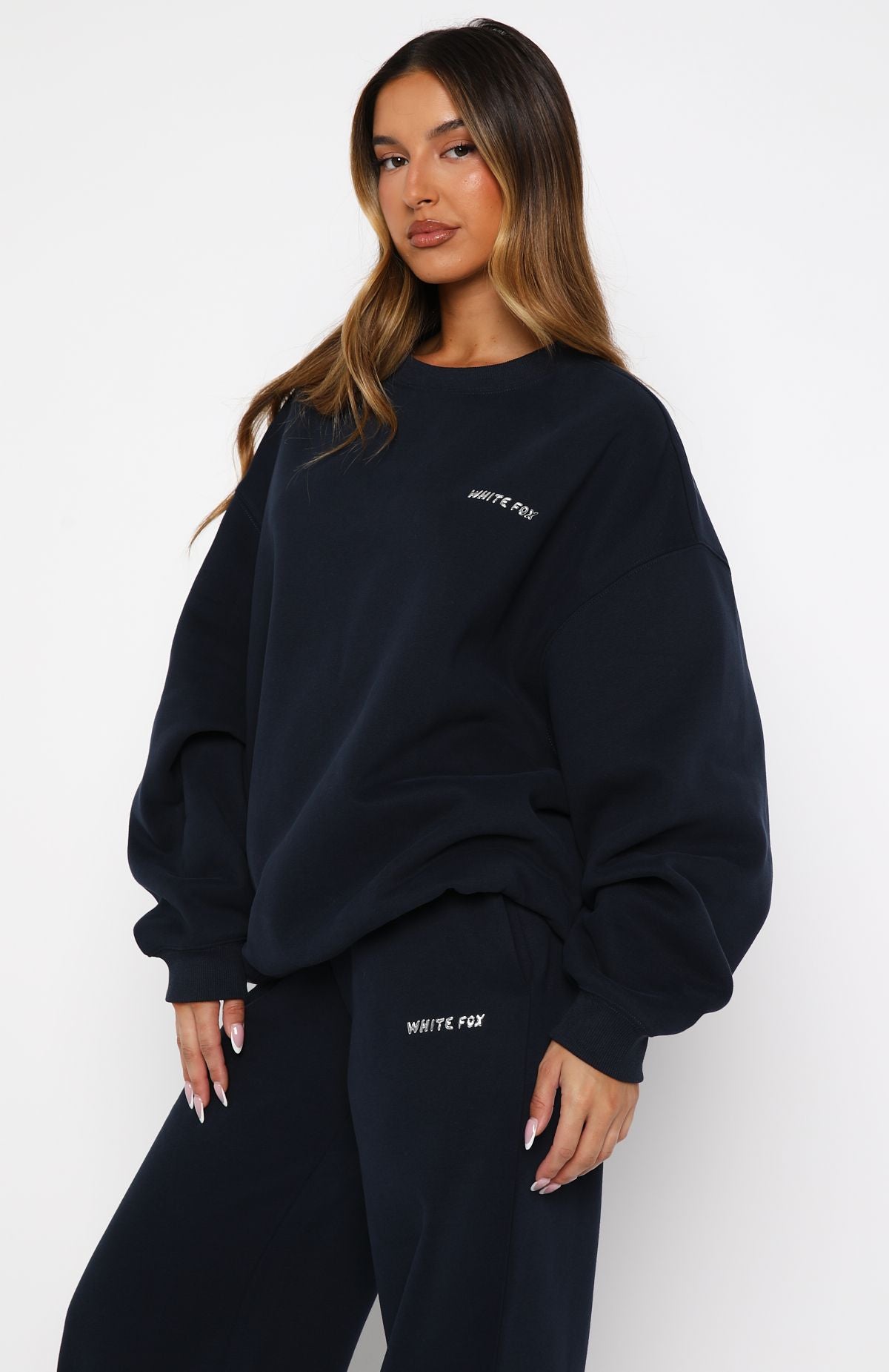 Test Drive Oversized Sweater Dark Navy | White Fox Boutique US
