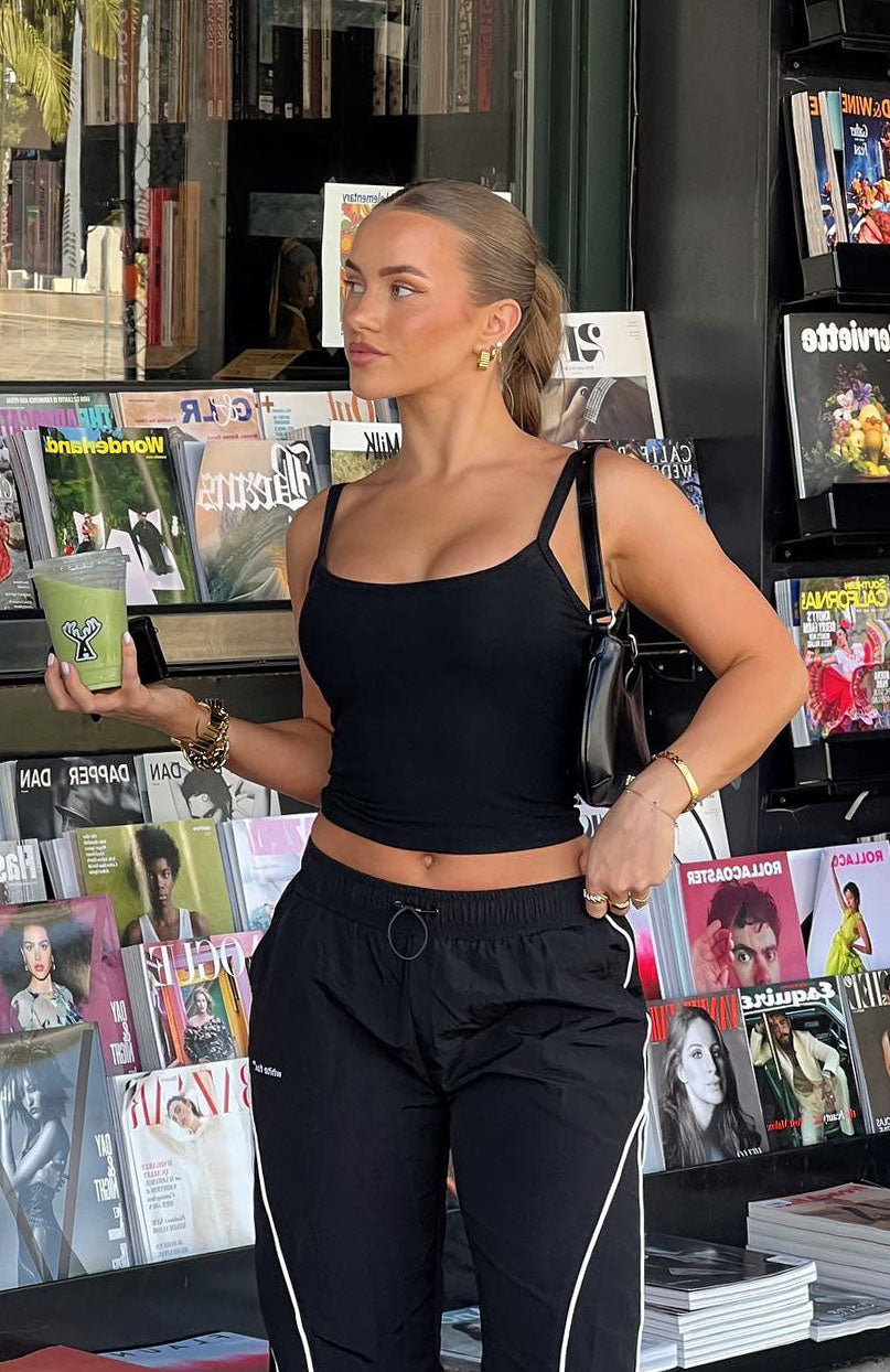 The Best Asset Tank Black | White Fox Boutique US