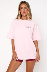 Health & Wellness Oversized Tee Pink