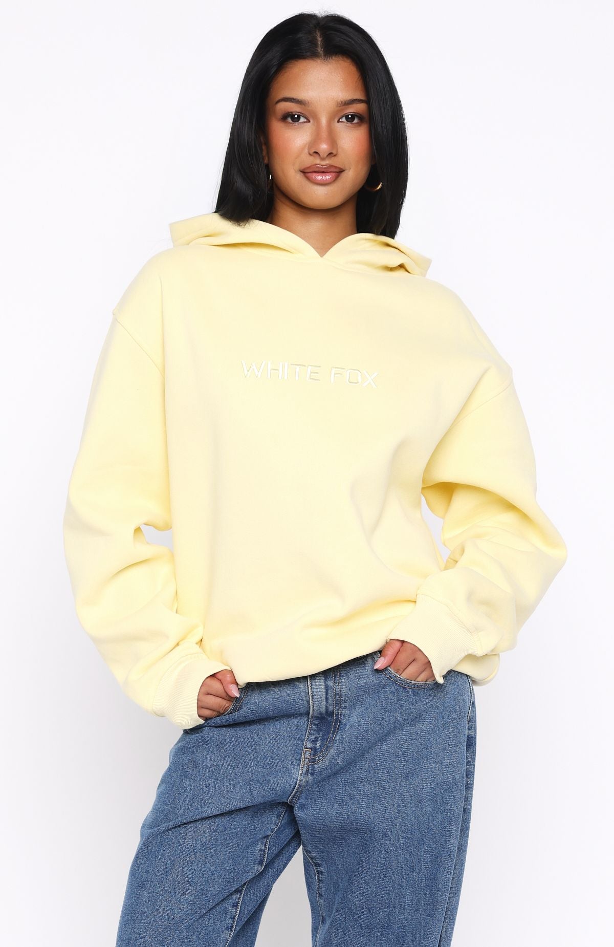 Stay Lifted Oversized Hoodie Lemon | White Fox Boutique US