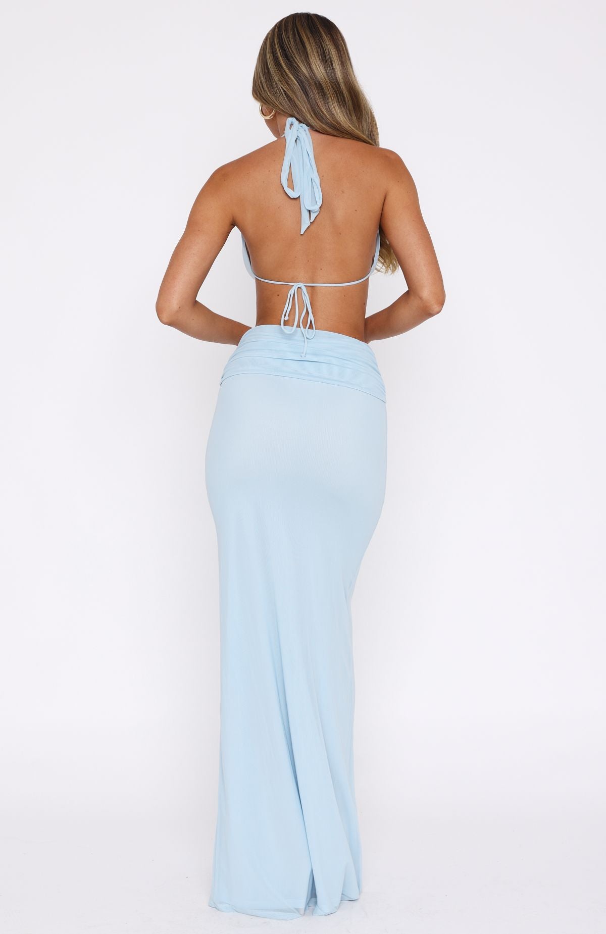 Everybody's Watching Maxi Dress Baby Blue | White Fox Boutique US