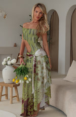 Florence Fling Maxi Dress Moss Blossom