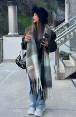 Winter Warmth Oversized Scarf Teal