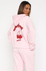 Love Me Tender Oversized Hoodie Pink