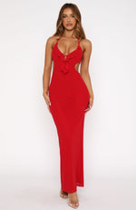 Eyes On Her Maxi Dress Red