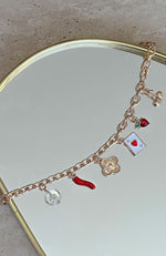 Jamie Necklace Gold/Red