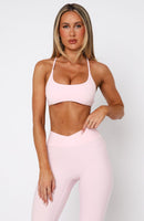 She's Healthy Sports Crop Ballet Pink