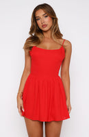 Do You Hate Me Mini Dress Red