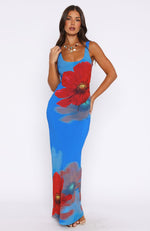 No One's Watching Maxi Dress Sapphire Bloom