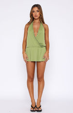 Favourite Moment Mini Dress Olive
