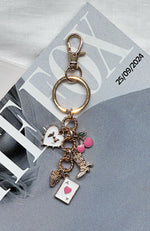 Karina Keychain Gold/Pink