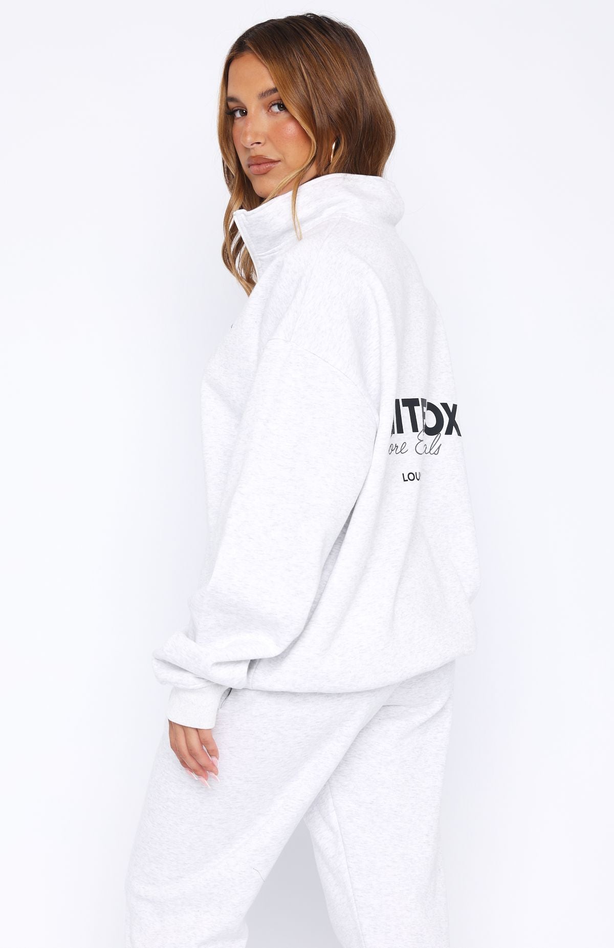 Core Essentials Zip Sweater Grey Marle | White Fox Boutique US Core Essentials Zip Sweater Grey Marle | White Fox Boutique US