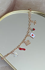 Jamie Necklace Gold/Red