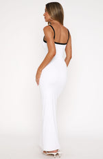 Just Stay Calm Maxi Dress White