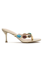 Nina Mules Metallic Gold