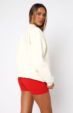 Decade Classics All Time Oversized Sweater Cream