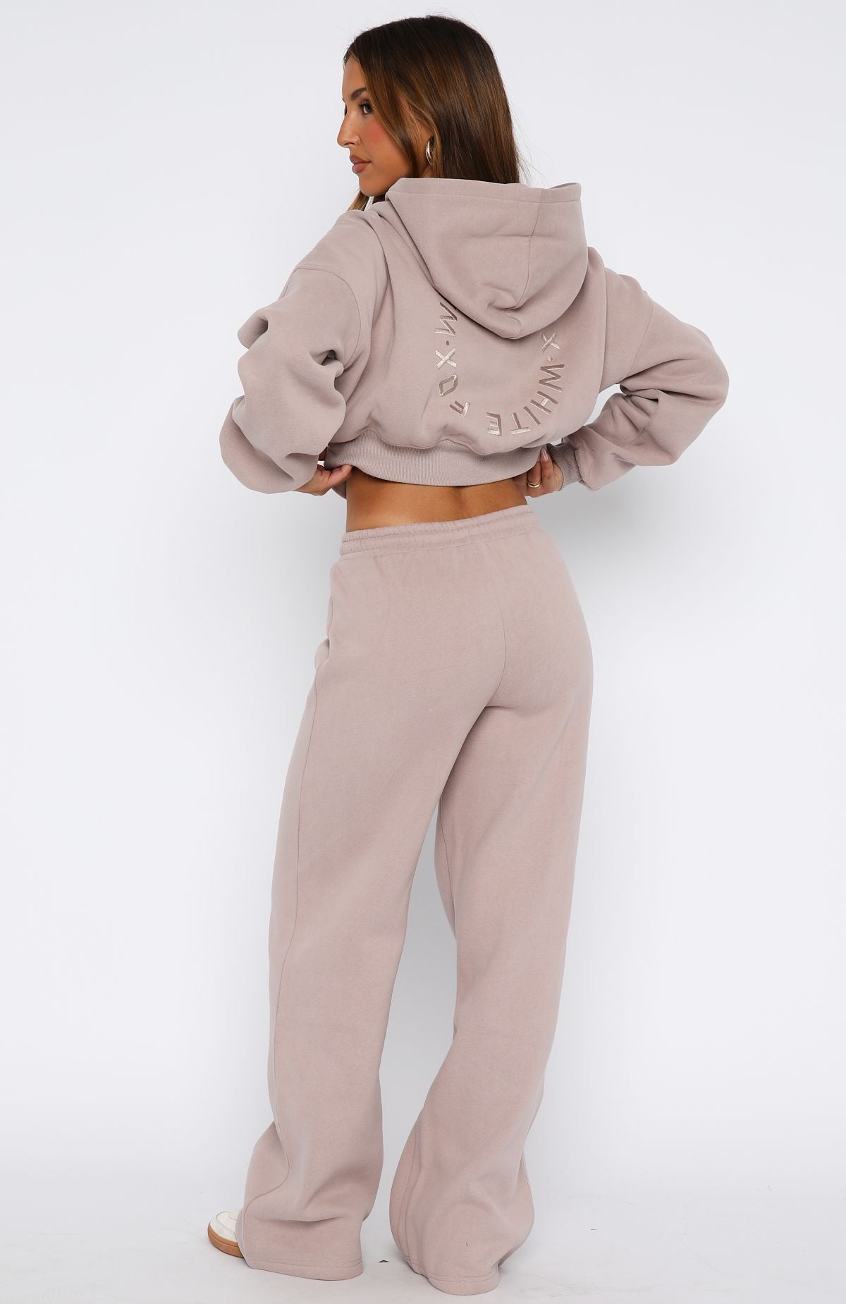 Stay Lifted Wide Leg Sweatpants Cinnamon | White Fox Boutique US