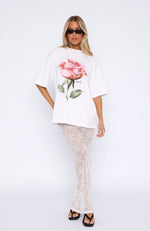 Ride It Out Oversized Tee White