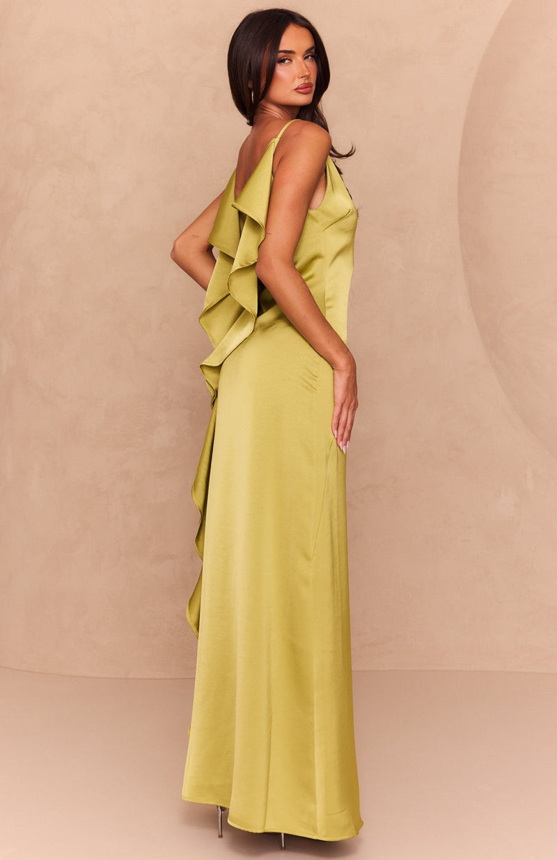 Love Attire Maxi Dress Chartreuse