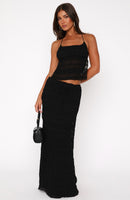 Hold Out Maxi Skirt Black