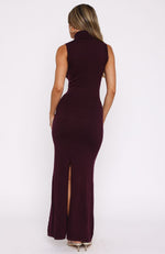 Finding My Power Knit Maxi Dress Plum