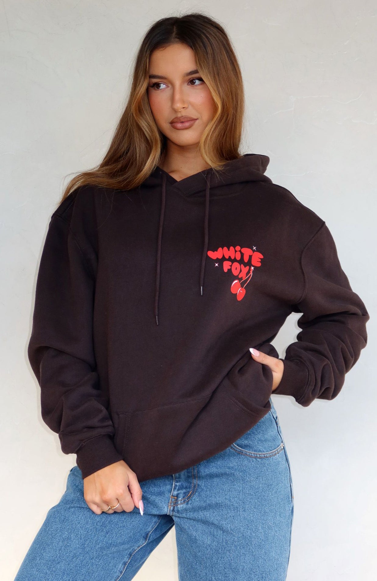 Don't Waste Time Hoodie Charcoal | White Fox Boutique US